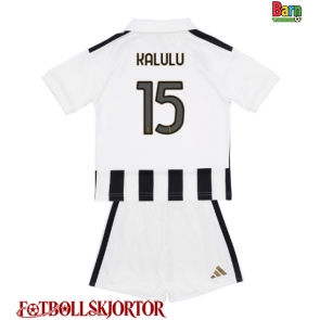 Juventus Pierre Kalulu #15 Hemmakläder Barn 2026-27 Kortärmad (+ Korta byxor)